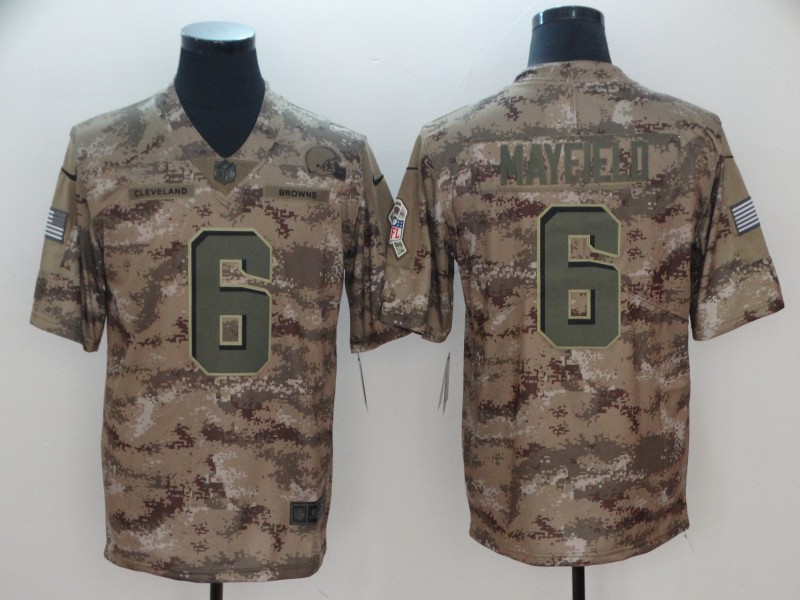 Men's Cleveland Browns Baker Mayfield Camouflage Legend Jersey